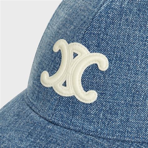 denim celine cap|celine triomphe cap.